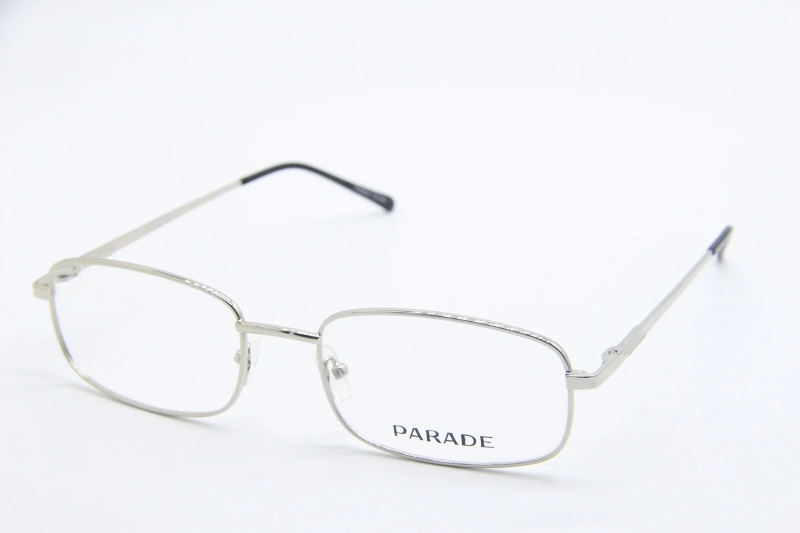 NEW PARADE PR 1607 SILVER BLACK AUTHENTIC FRAMES EYEGLASSES 55-19