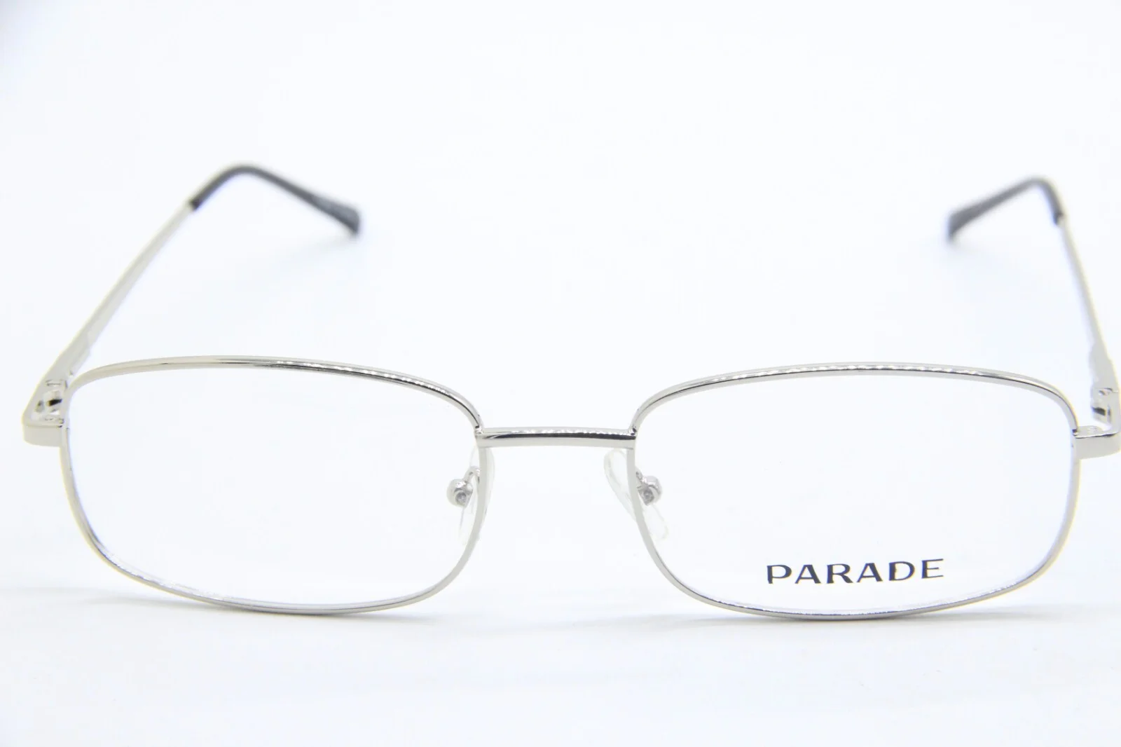 NEW PARADE PR 1607 SILVER BLACK AUTHENTIC FRAMES EYEGLASSES 55-19 2