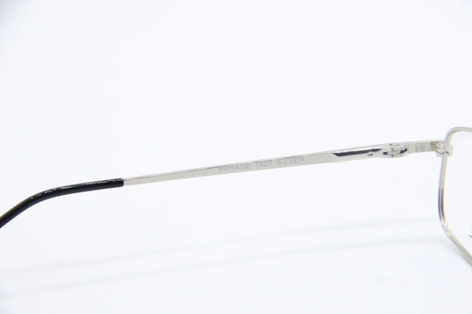 NEW PARADE PR 1607 SILVER BLACK AUTHENTIC FRAMES EYEGLASSES 55-19 3