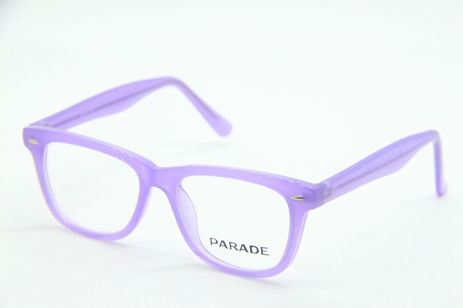 NEW PARADE Q SERIES 1733 PURPLE SILVER AUTHENTIC FRAMES EYEGLASSES 45-16