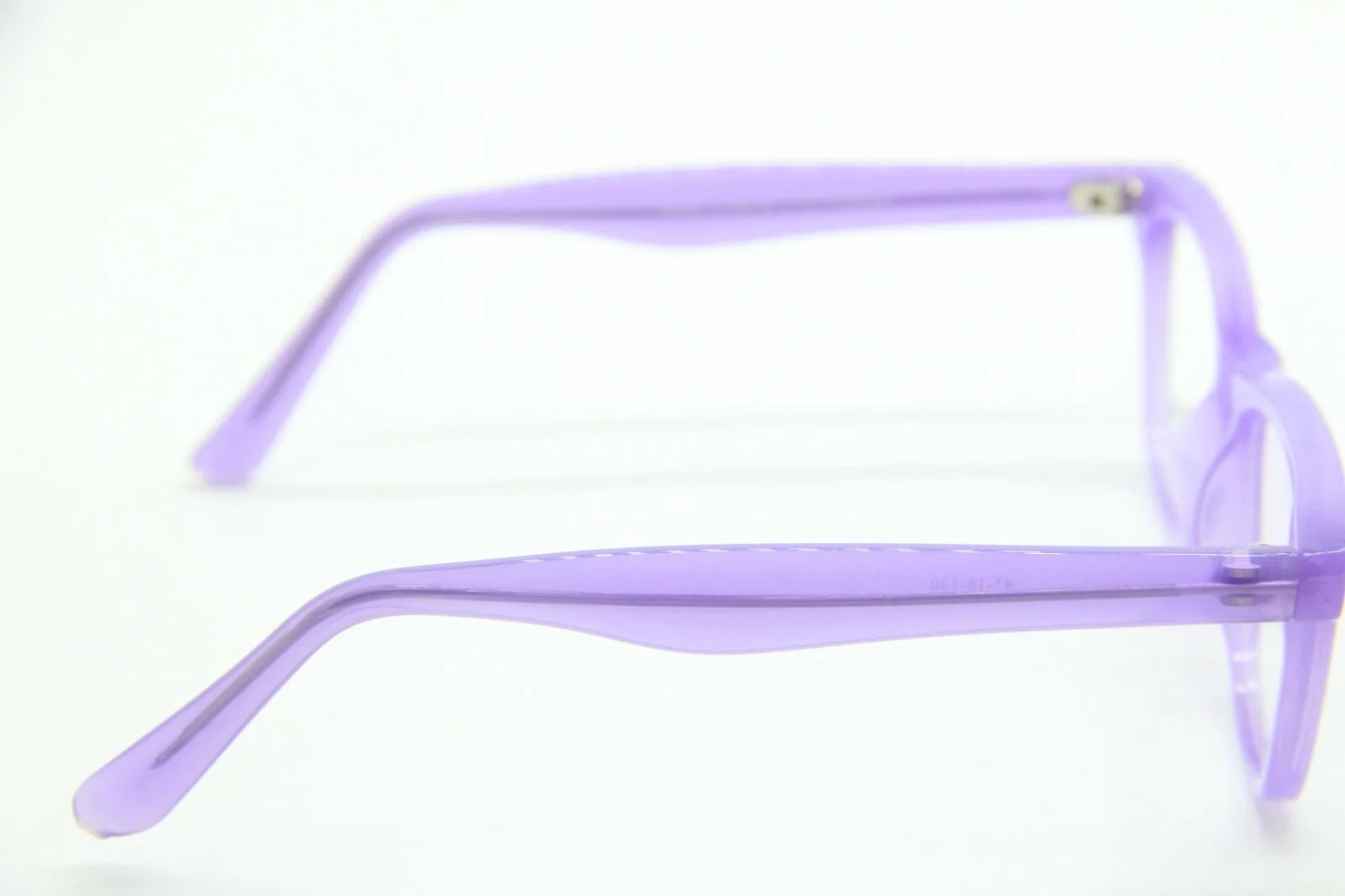 NEW PARADE Q SERIES 1733 PURPLE SILVER AUTHENTIC FRAMES EYEGLASSES 45-16 4