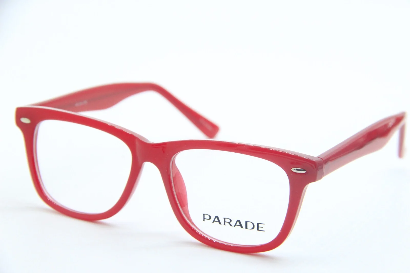 NEW PARADE Q SERIES 1733 RED SILVER AUTHENTIC FRAMES EYEGLASSES 45-16