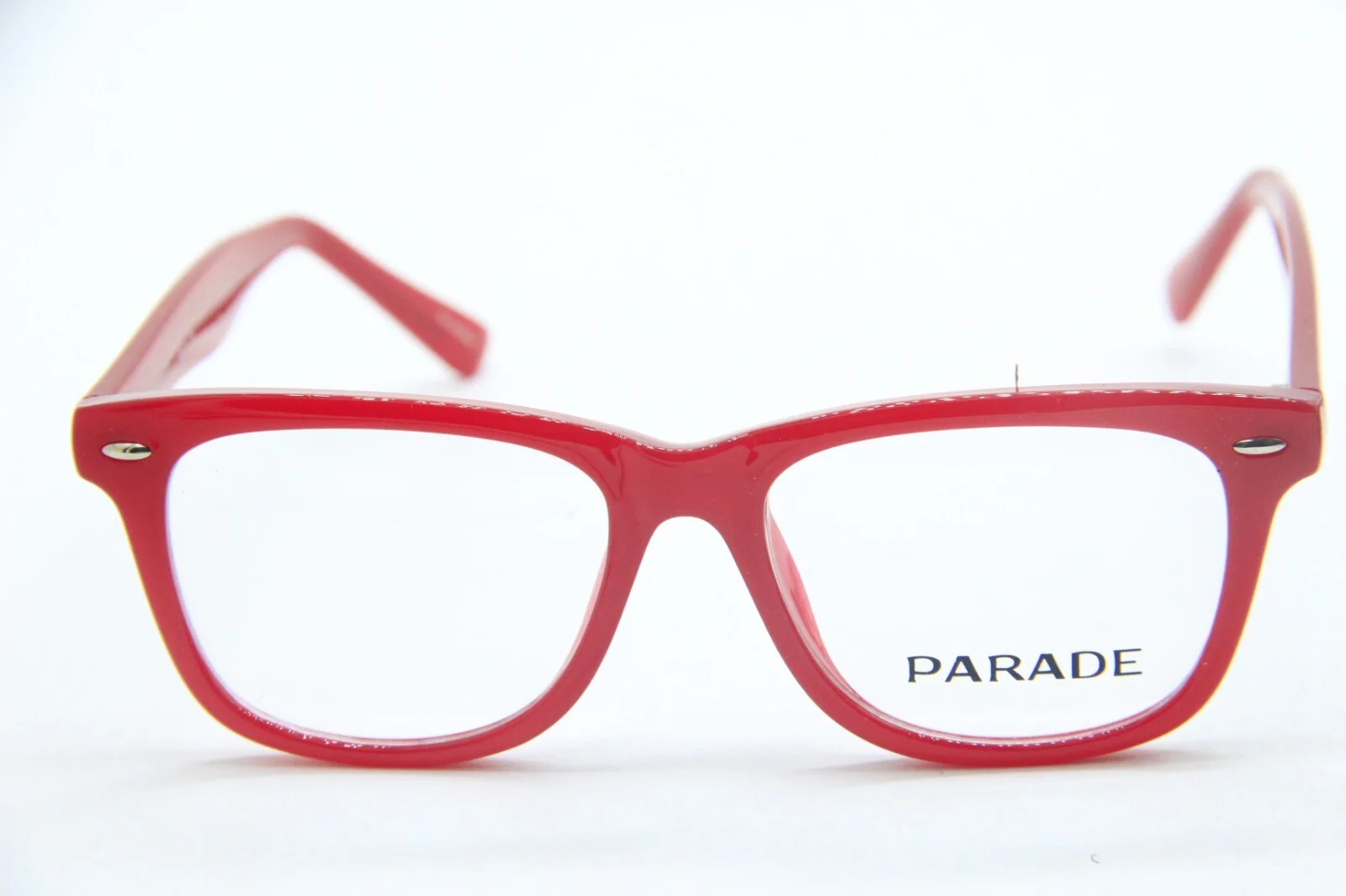 NEW PARADE Q SERIES 1733 RED SILVER AUTHENTIC FRAMES EYEGLASSES 45-16 2