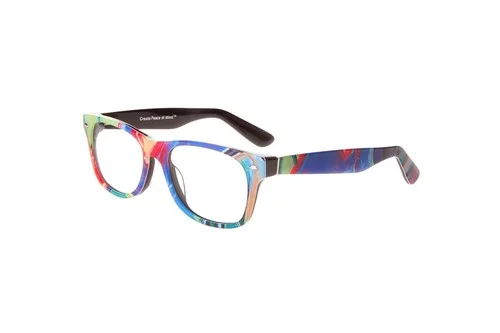 New PEACELOVE Colorful Swirl SO COOL Eyeglasses 53/17/145