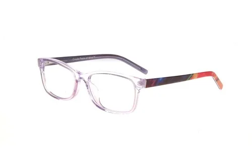 New PEACELOVE Crystal Lilac BE CREATIVE Eyeglasses 52/16/140 w/Colorful Temples