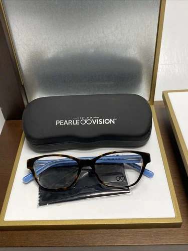 New Pearle Vision VP2001 1007 tortoise cateye women eyeglasses 52-16-140 w/ case