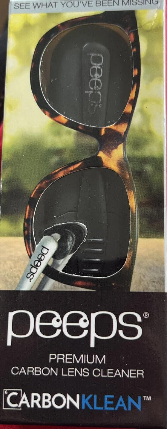 New PEEPS Premium Carbon Lens Cleaner * Eyeglasses EFFECTIVE!! Never Expires! 3