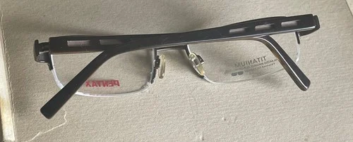 New Pentax Eyeglasses Top Rim Bronze Titanium Frames with Clear Lens 54 18 140 2