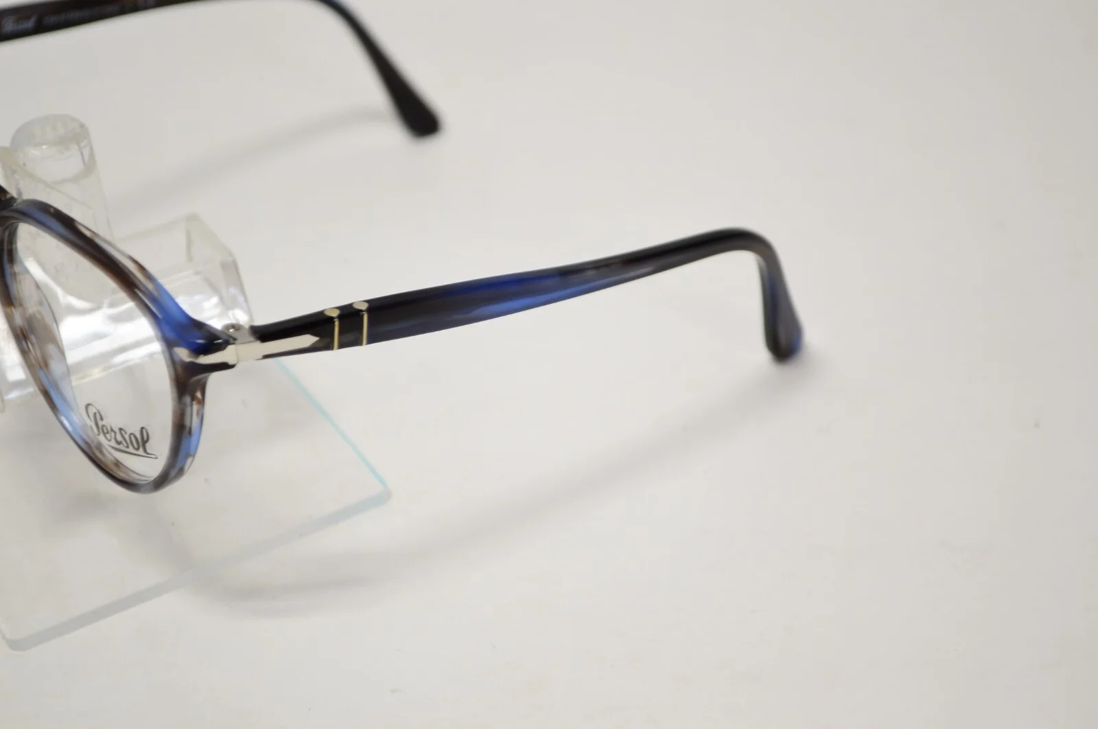 New Persol Eyeglasses Italy PO3286V 1155 Striped Blue Tortoise Havana 49/19/140 2