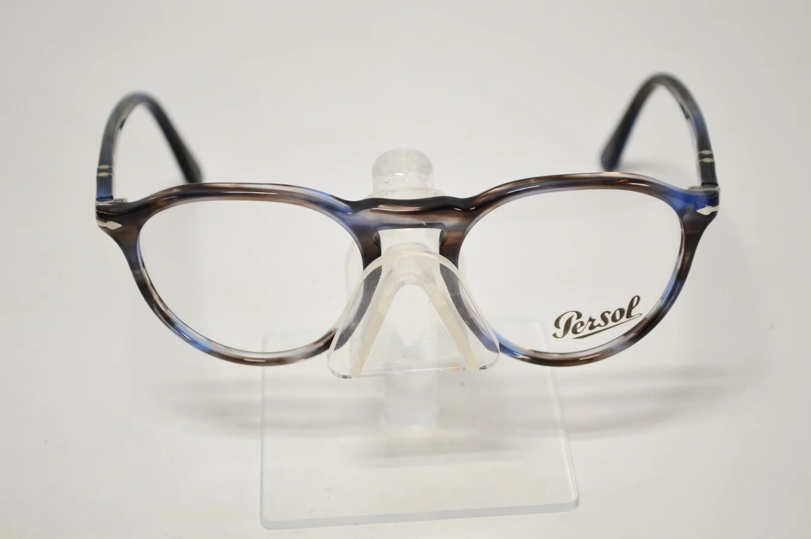 New Persol Eyeglasses Italy PO3286V 1155 Striped Blue Tortoise Havana 49/19/140 3
