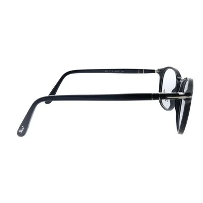 New Persol PO 3007V 95 Black Plastic Square Eyeglasses 52mm 3