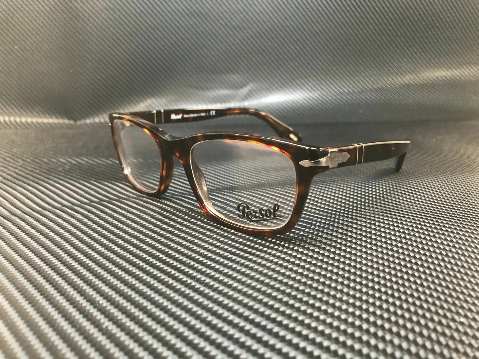 New Persol PO 3012V 24 Havana Plastic Rectangle Eyeglasses 52mm