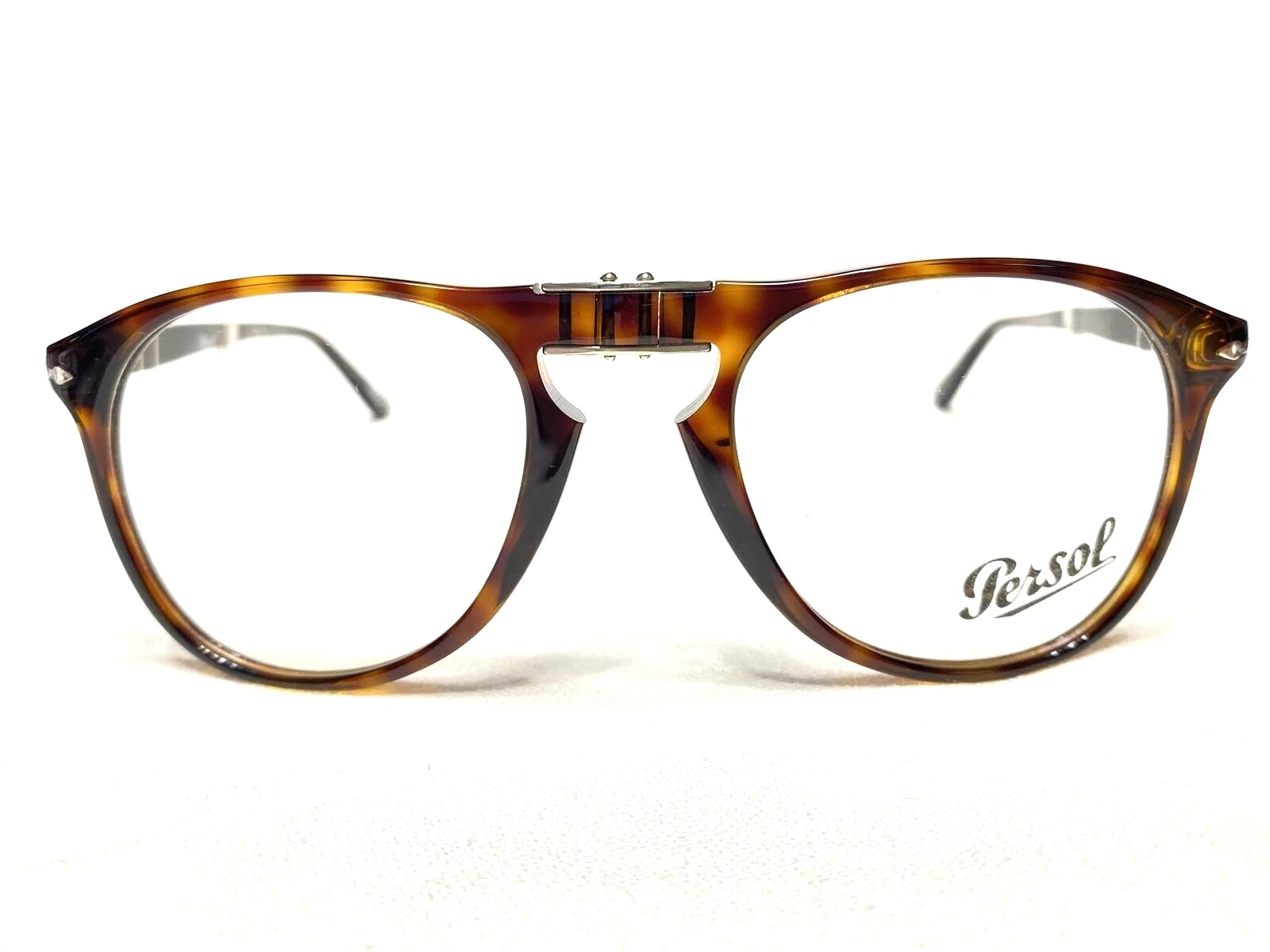 NEW Persol PO9714-V-M 24 Tortoise Foldable Aviator Eyeglasses Frames 52/22~140