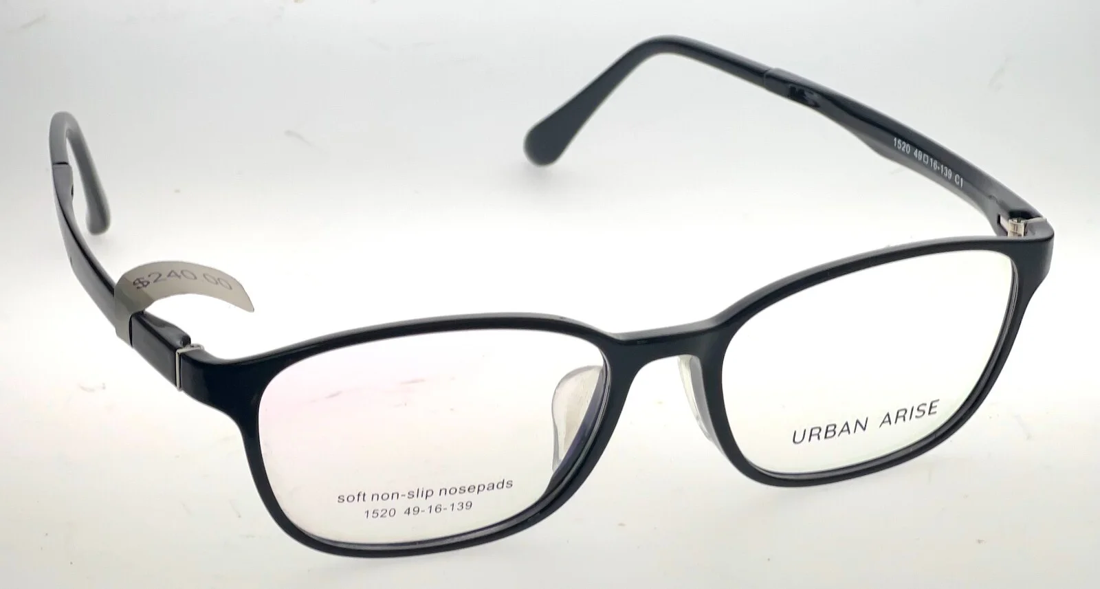 NEW! Petite Classic Black Urban Arise UA 1520 C1 Unisex Frames 49/16/139 #204 3