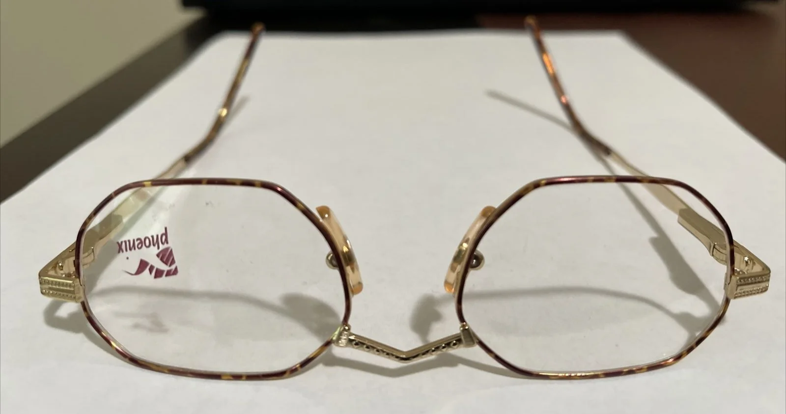 New Phoenix Eyeglass Frames LF 130 Color GBS (Golden Brown) 47-17-130 Italy 2