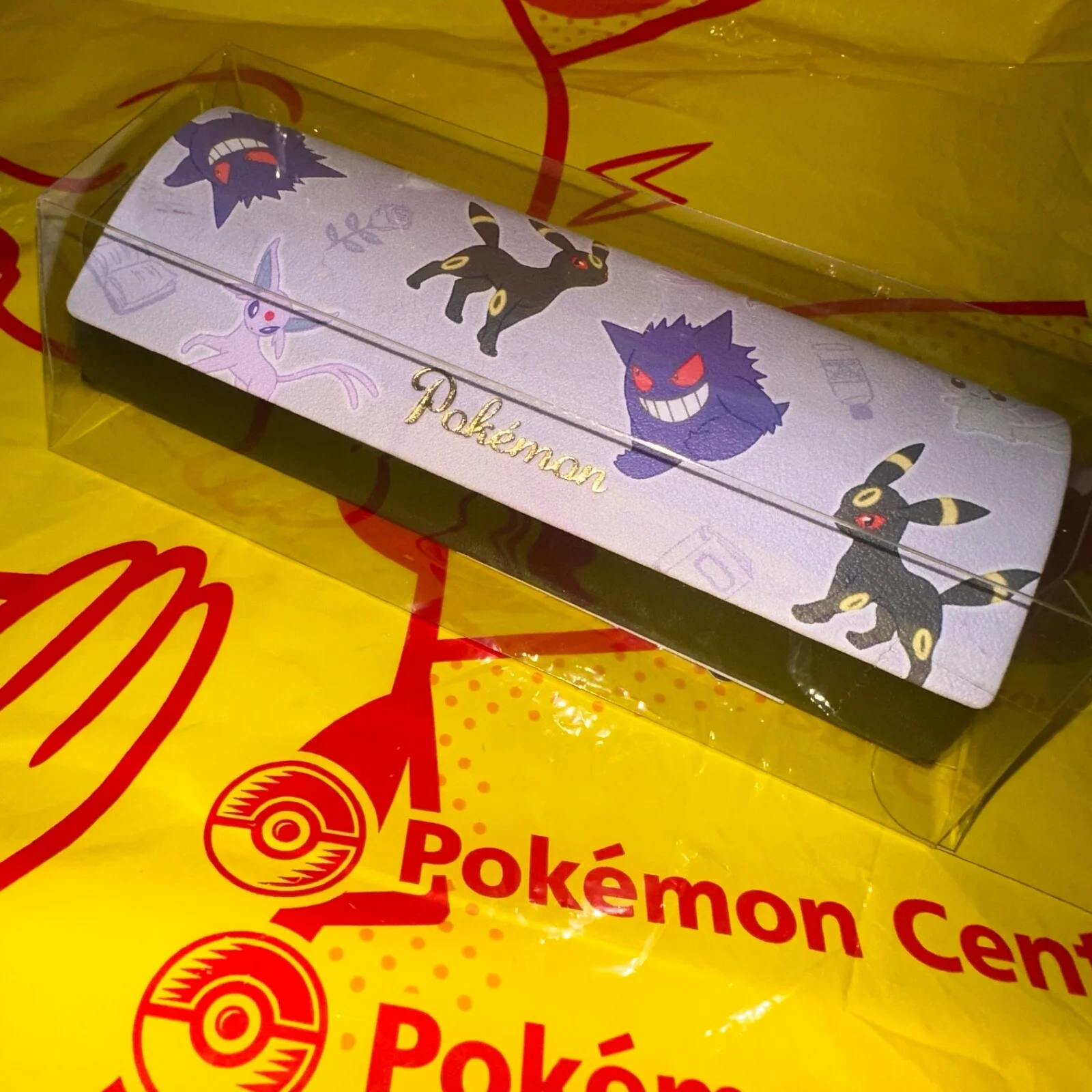 NEW Pokemon Eyeglasses Case w/ Cloth Pocket Monster Gengar Umbreon US Seller