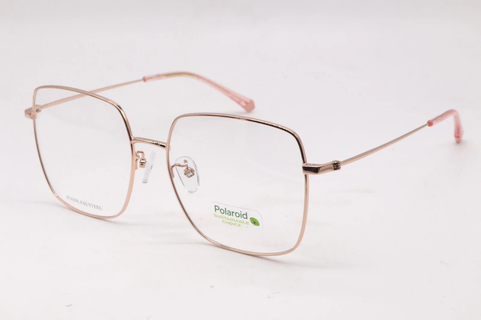 NEW POLAROID PLD D428/G PY3 ROSE AUTHENTIC FRAMES EYEGLASSES 56-17 W/CASE