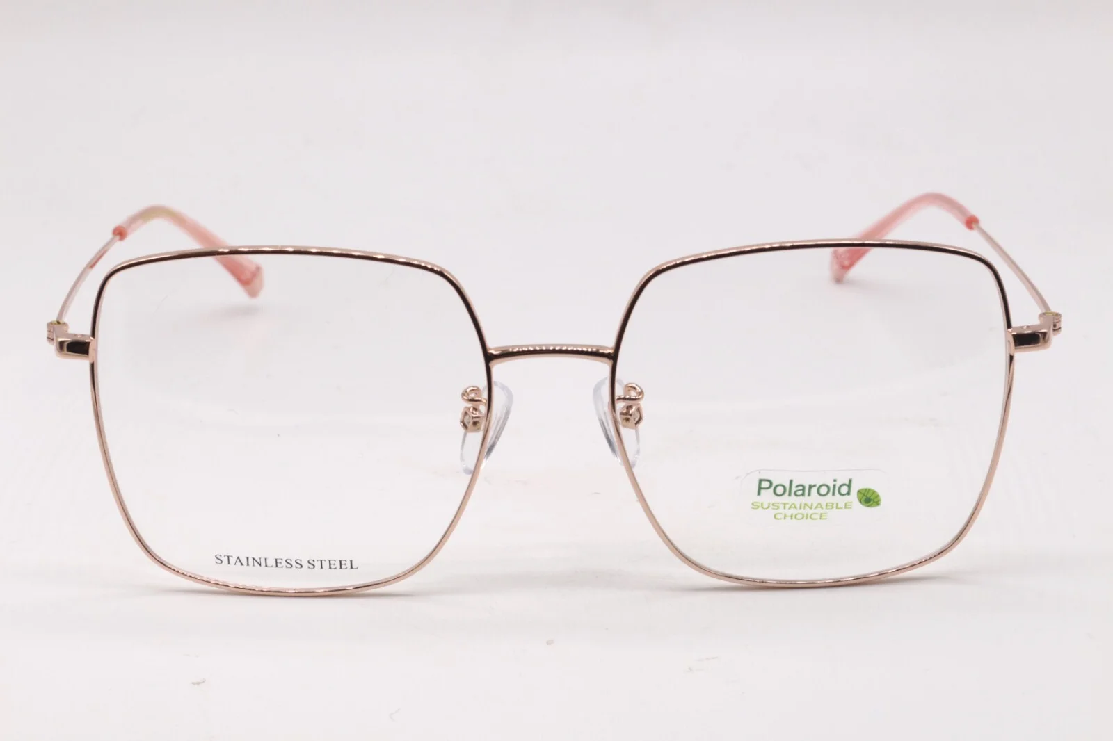 NEW POLAROID PLD D428/G PY3 ROSE AUTHENTIC FRAMES EYEGLASSES 56-17 W/CASE 2