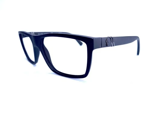 New Polo By Ralph Lauren Black Matte Rectangular Glasses PH 4133 5284 59 17 145 2