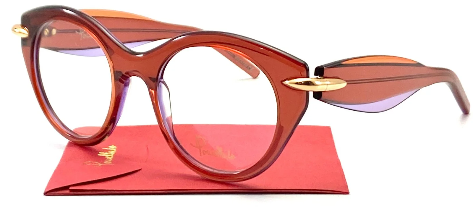 NEW POMELLATO PM0020O 004 ORANGE AUTHENTIC EYEGLASSES FRAMES 48-19-140