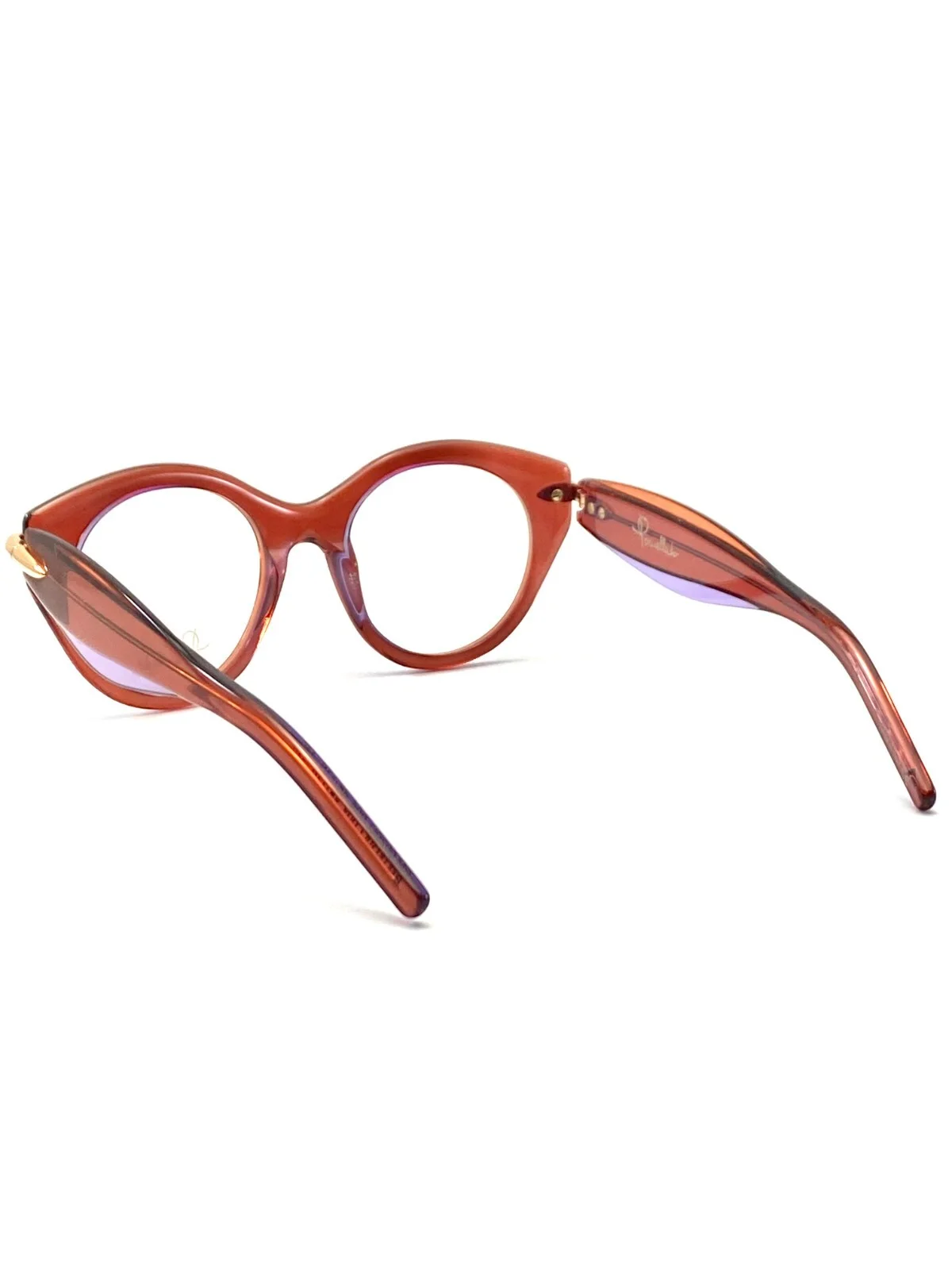 NEW POMELLATO PM0020O 004 ORANGE AUTHENTIC EYEGLASSES FRAMES 48-19-140 3