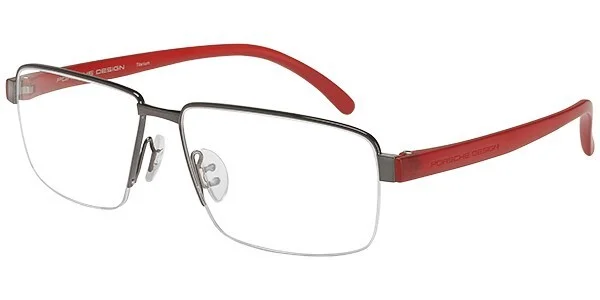 New Porsche Design Titanium Eyeglasses Optical Frame P8317 A Black w/ Case