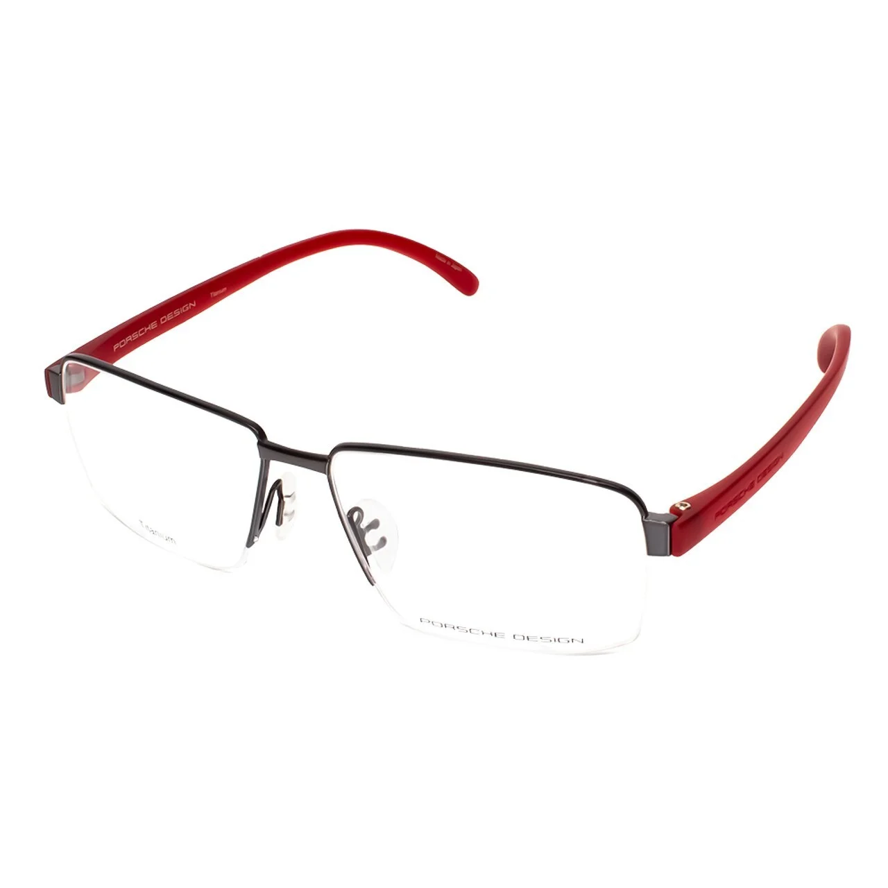 New Porsche Design Titanium Eyeglasses Optical Frame P8317 A Black w/ Case 4