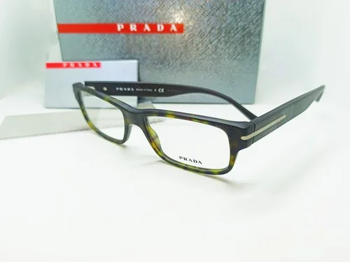 NEW PRADA Eyeglasses VPR 22R HAQ-1O1 52 Matte Havana RX Frame. Italy. 2