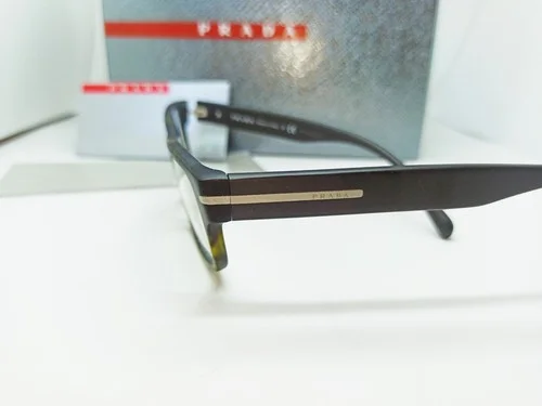 NEW PRADA Eyeglasses VPR 22R HAQ-1O1 52 Matte Havana RX Frame. Italy. 3