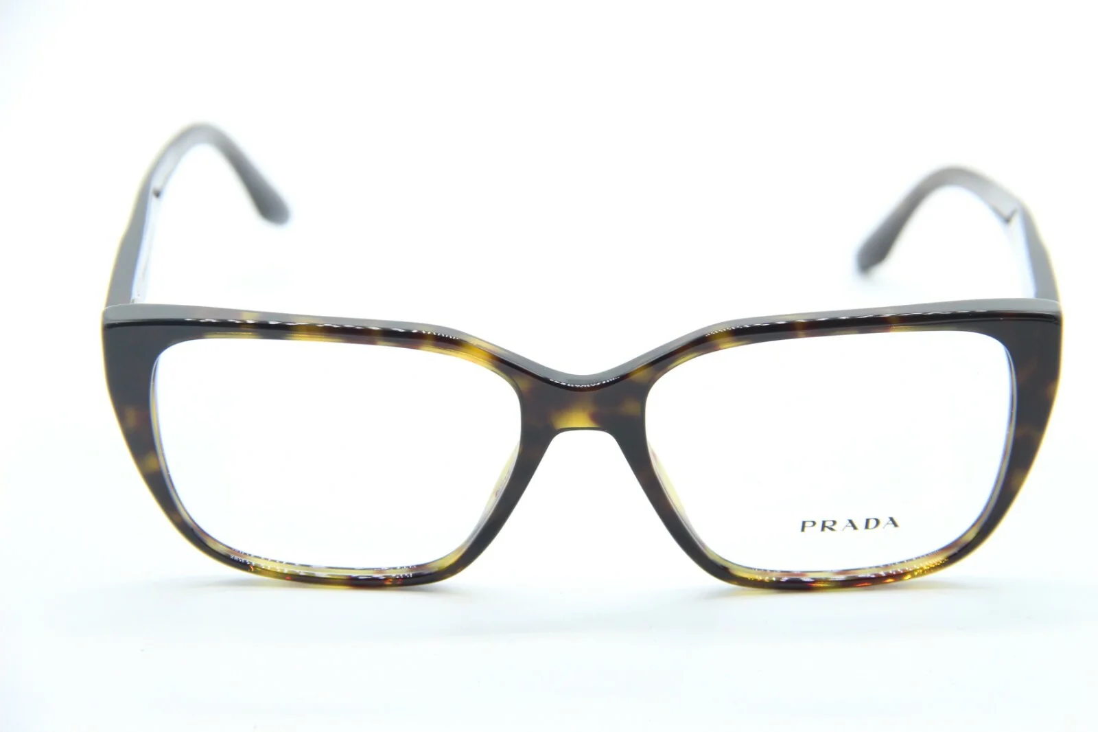 NEW PRADA JOURNAL VPR 08T 2AU-1O1 BLACK BROWN AUTHENTIC EYEGLASSES VPR08T 53-16 2