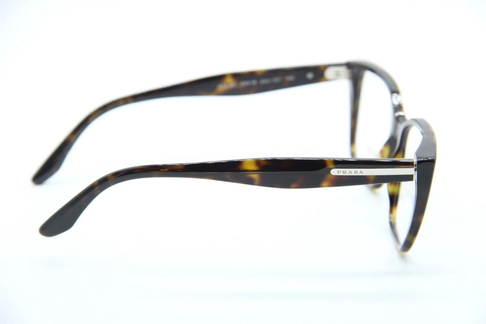 NEW PRADA JOURNAL VPR 08T 2AU-1O1 BLACK BROWN AUTHENTIC EYEGLASSES VPR08T 53-16 3