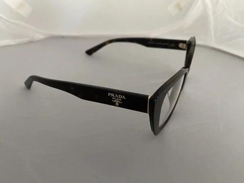 NEW PRADA PR 01YV 2AU1O1 Brown Authentic Eyeglasses W/ CASE 3