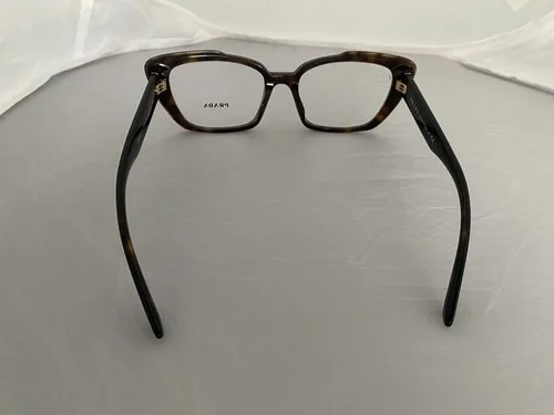 NEW PRADA PR 01YV 2AU1O1 Brown Authentic Eyeglasses W/ CASE 4