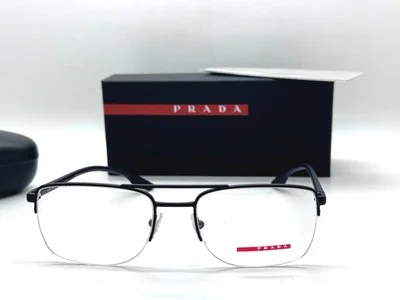 NEW Prada Sport VPS 51M 1AB -101 BLACK 55-19-145MM Eyeglasses Italy NIB 2