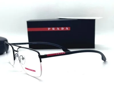 NEW Prada Sport VPS 51M 1AB -101 BLACK 55-19-145MM Eyeglasses Italy NIB 3
