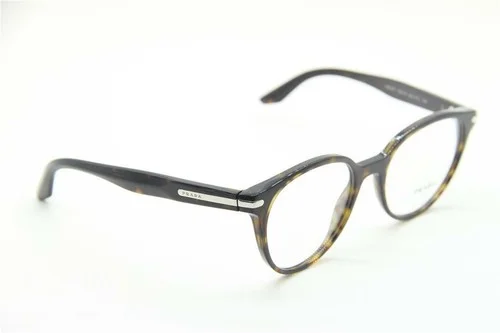 NEW PRADA VPR 07T 2AU-1O1 BLACK BROWN AUTHENTIC EYEGLASSES VPR07T 52-19