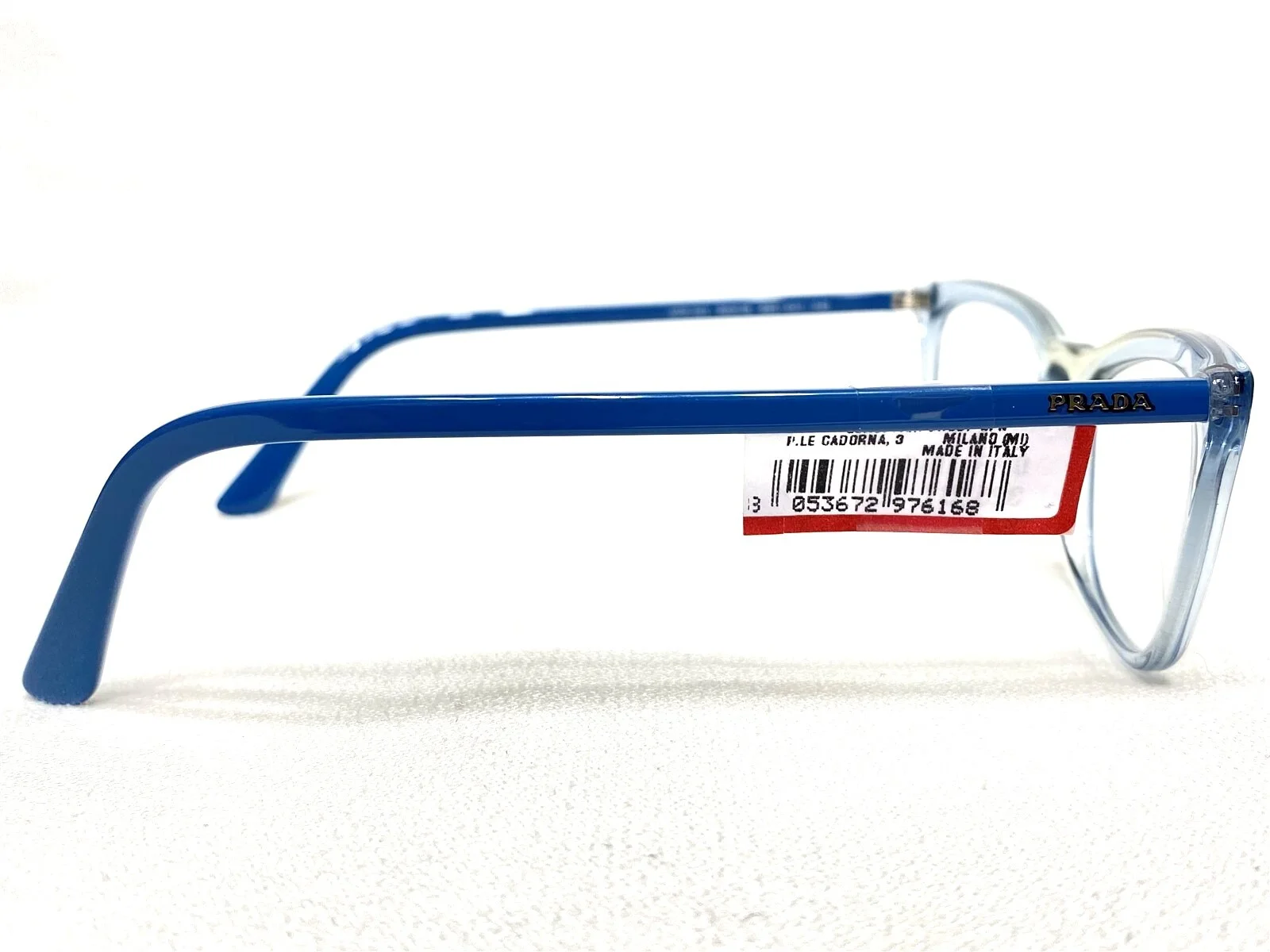 NEW Prada VPR10V 325-1O1 Womens Transparent Blue & Green Eyeglasses Frames 54/18 3