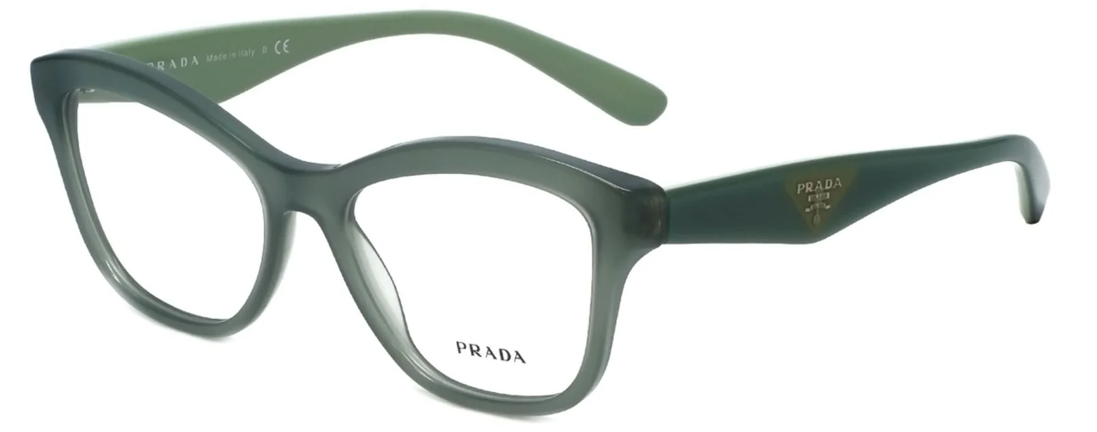 New PRADA VPR29R-F UEI-1O1 54mm Green Eyeglasses Frames Italy (Asian Fitting)