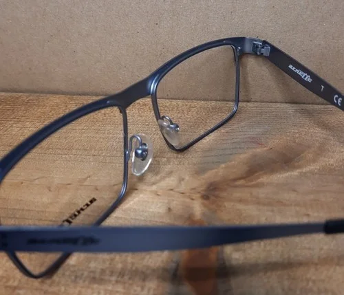 NEW Prescription-Ready Eyeglass Frame, 53-17-140 Blue/Black Metal full rim men 3