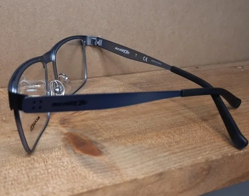 NEW Prescription-Ready Eyeglass Frame, 53-17-140 Blue/Black Metal full rim men 4