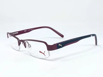 New PUMA PU1583 Hot Pink Half Rim Womens Eyeglasses Frame 49-18-135 2