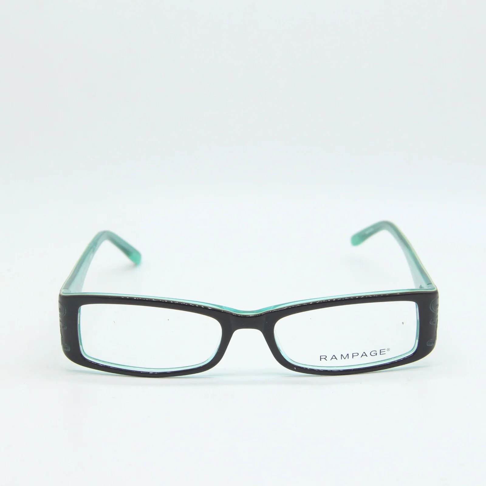 NEW RAMPAGE R100 BRN BROWN GREEN AUTHENTIC EYEGLASSES 51-16 2