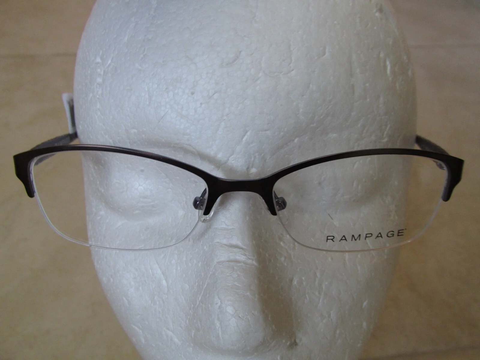 New RAMPAGE R174 Women Eyeglasses Half Rim Frame 51-17-135 Brown/Purple $76.00
