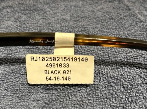 NEW Randy Jackson RJ10250 Men’s Black Eyeglasses Frames 54-19-140 - Ret $97.00 2