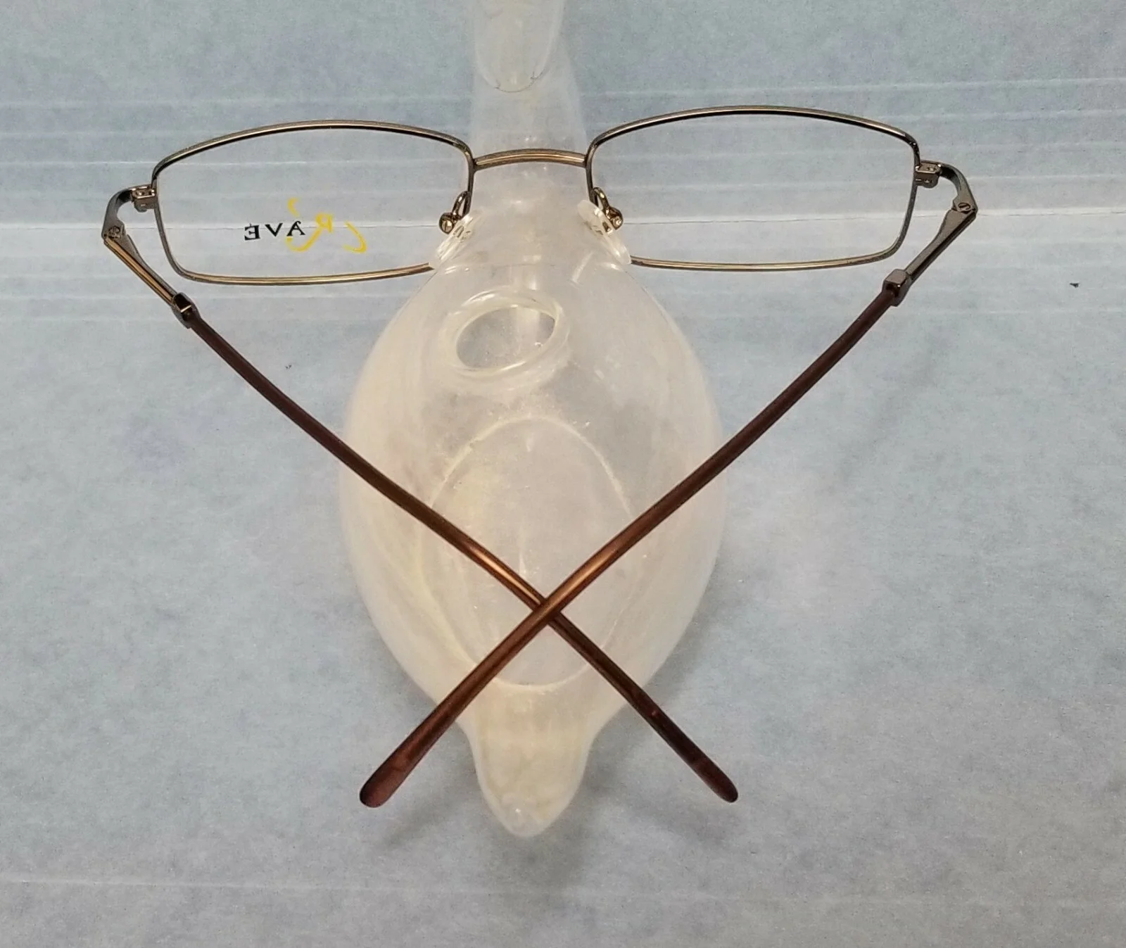 New RAVE Eyeglasses Gunmetal Frames w/ Dark Brown Temples ~ Discounted Closeout! 4