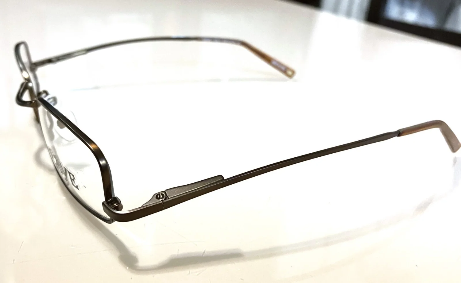 New Rave Eyeglasses Metallic Brown Unique Frames ~ Discontinued ~ Ships FREE USA 2