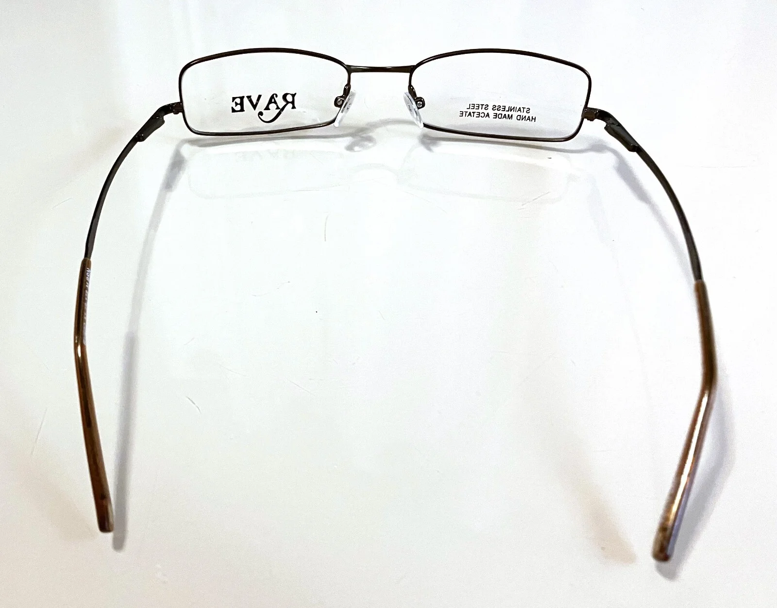 New Rave Eyeglasses Metallic Brown Unique Frames ~ Discontinued ~ Ships FREE USA 3