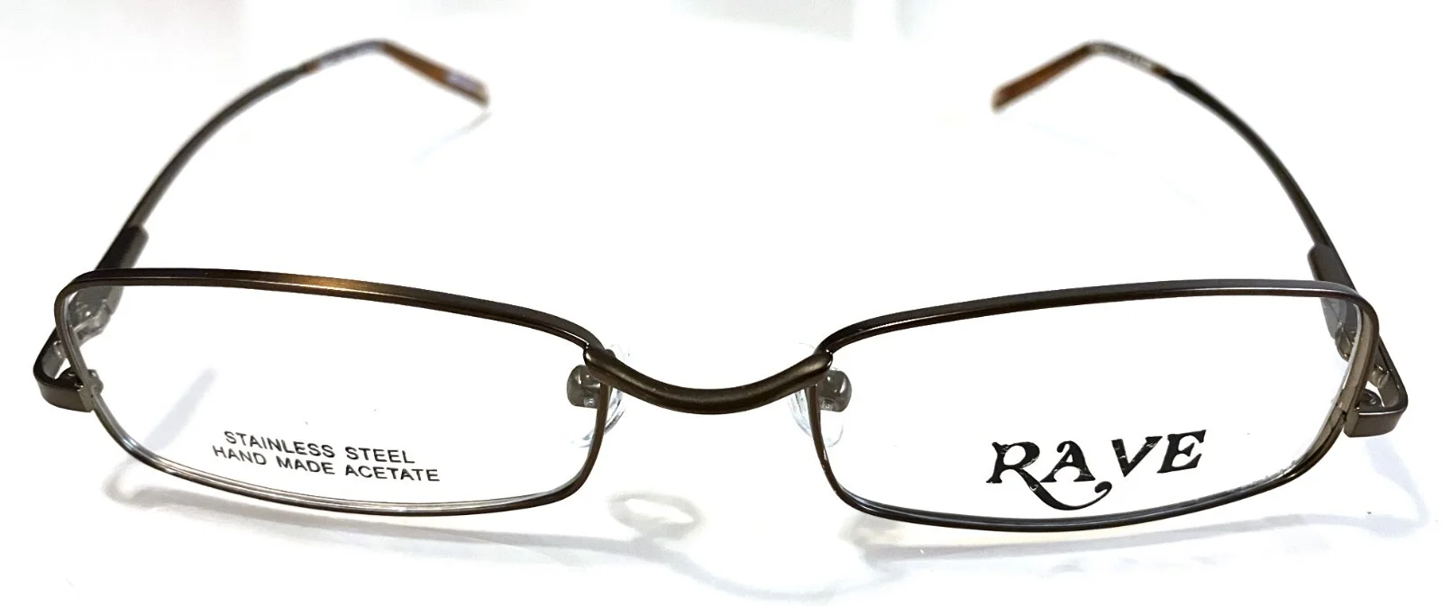 New Rave Eyeglasses Metallic Brown Unique Frames ~ Discontinued ~ Ships FREE USA 4