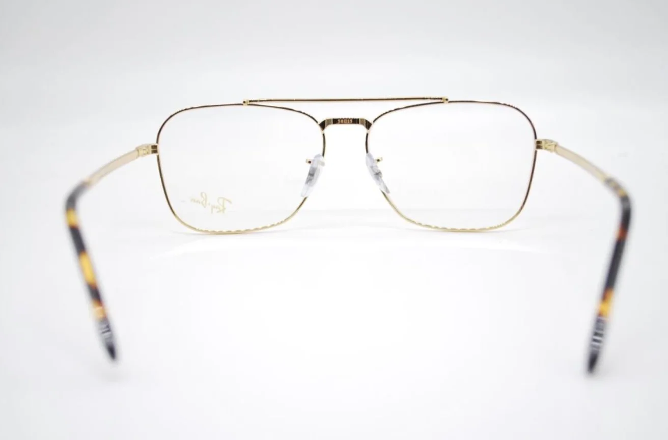 NEW Ray Ban 3636V New Caravan Eyeglasses 3086 Gold 100% AUTHENTIC 2