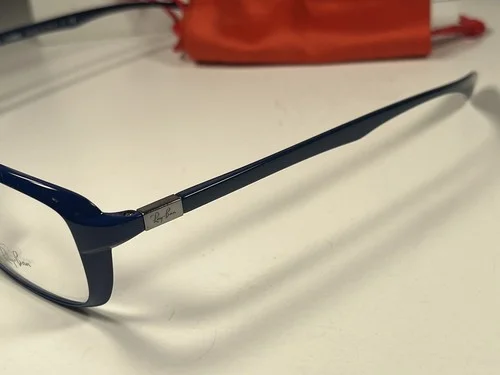 NEW! Ray Ban 7037 Royal Blue Square 5431 Eyeglasses LiteForce Frames 56/17/145 2